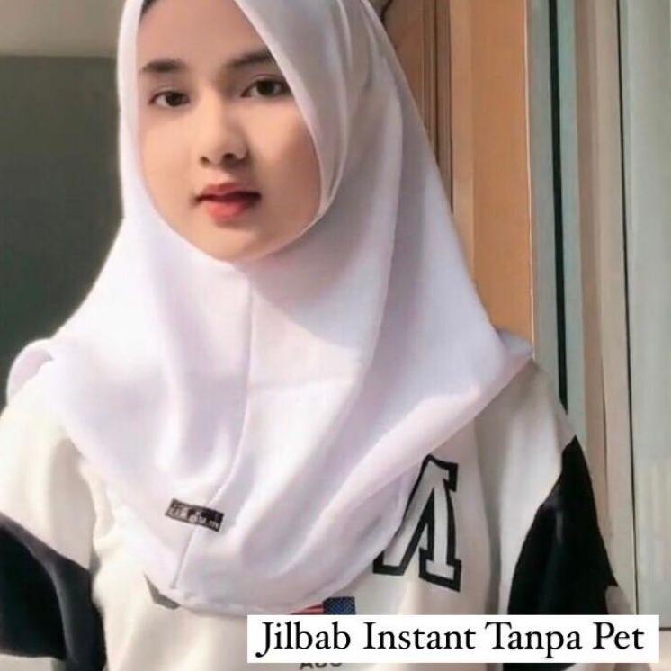 Tren Kekinian.. Jilbab sekolah Instant paris premium (berlabel mughit)