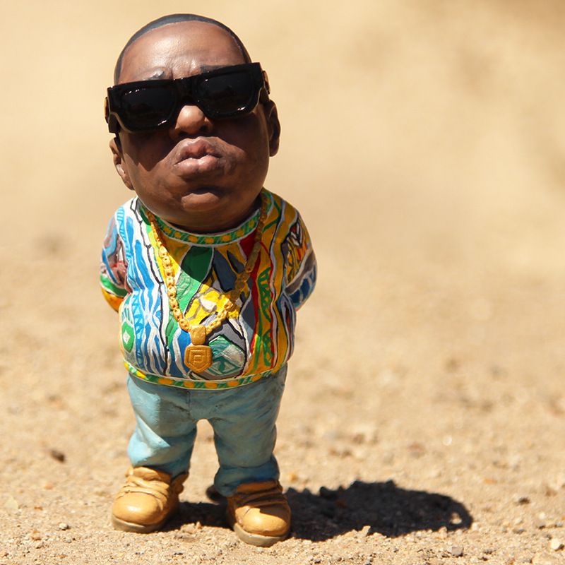 【Ready Stock】2Pac Shakur B.I.G. Notorious Biggie Action Figure  Rap Star Figurine Ornaments