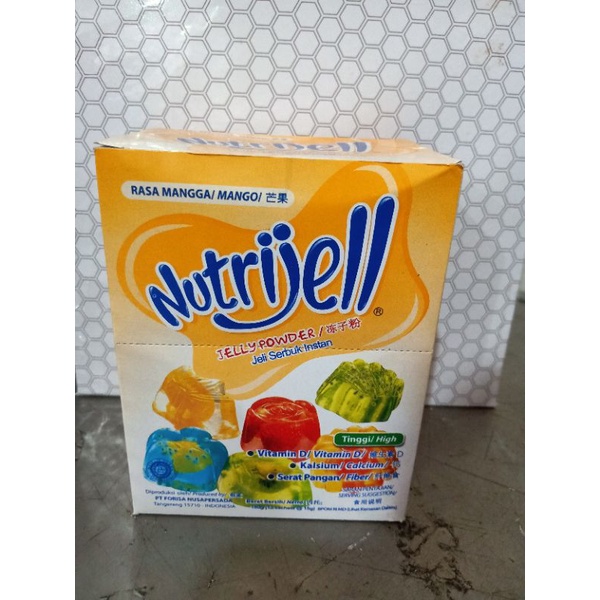 

NUTRIJEL JELLY POWDER / JELI SERBUK INSTAN RASA MANGGA 180GR 1 BOX ISI 12 SACHETS