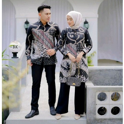 Batik Couple / Batik Couple Modern / Baju Batik Couple Pasangan / Baju Batik Couple / Tunik Batik Modern