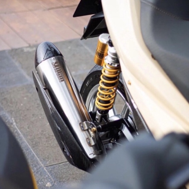 ( ORIGINAL ) KNALPOT VILLAN SR1 CARBON TWILL AEROX155 NMAX155 VARIO PCX150 BEAT