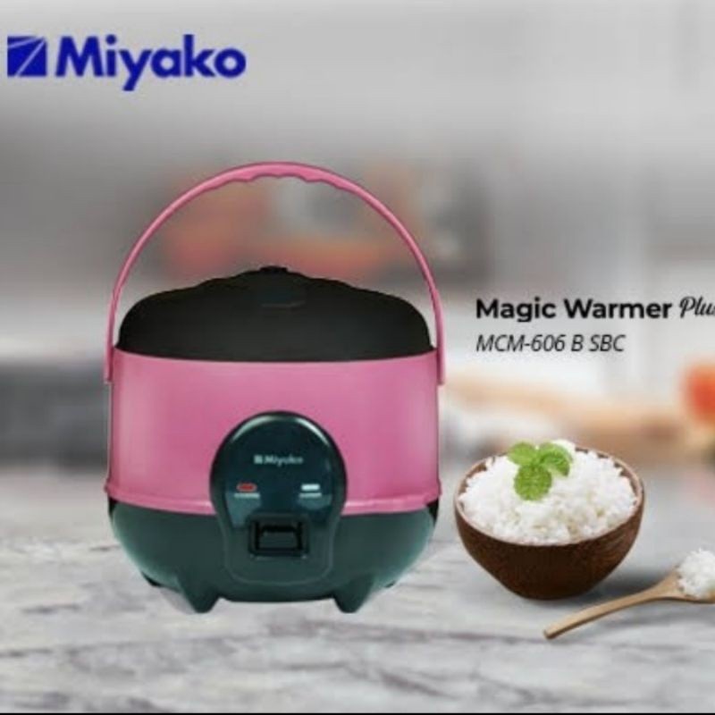 Miyako Penanak Nasi MCM-606SBC / MCM-606 SBC / MCM606 SBC / MCM606SBC / MCM 606 SBC Magic Com 0.6Liter