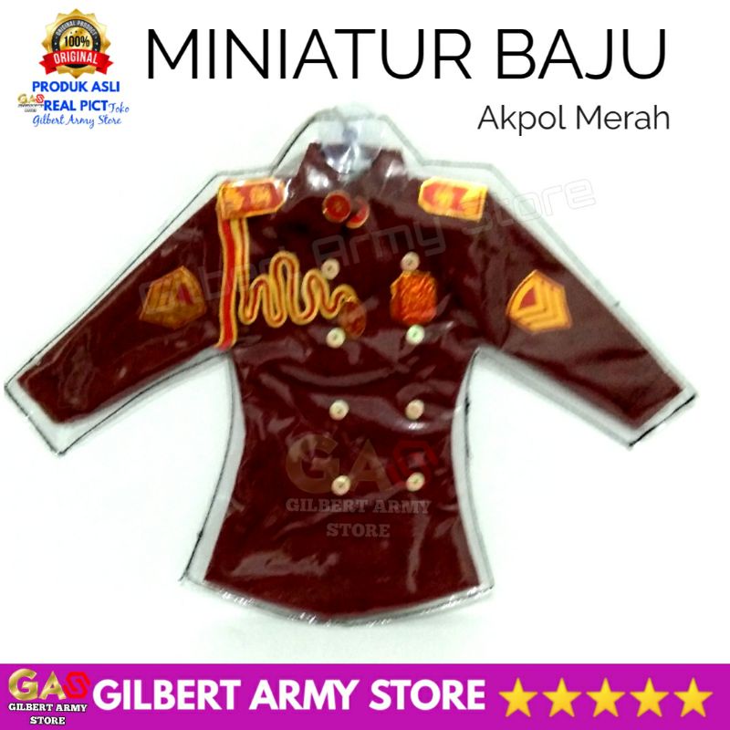 Miniatur Baju Polisi Terbaru Accesoris Gantungan Mobil Kaca  GILBERT ARMY STORE Pajangan Aksesoris