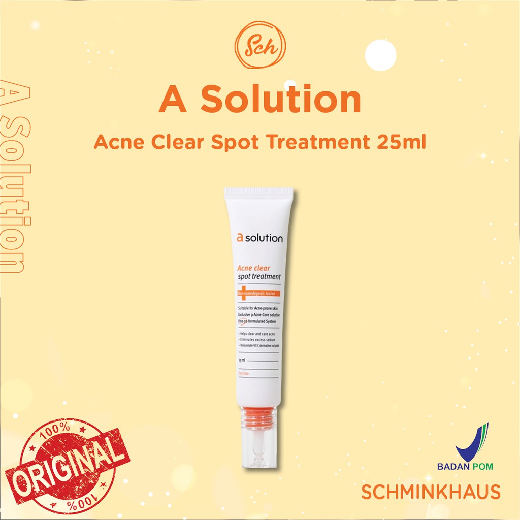[BPOM] A SOLUTION / ASOLUTION Acne Clear Spot Treatment 25ml
