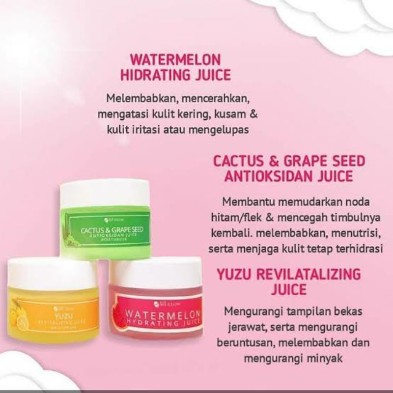 Ms glow moisturizer juice yuzu/ water melon / cactusgrape