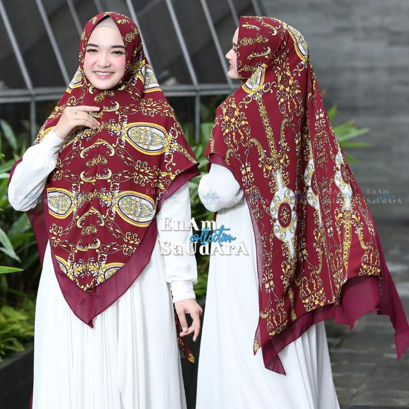 SABINA KHIMAR 2LAYER ORI 6 SAUDARA(pembelian 5pcs free Hadiah)