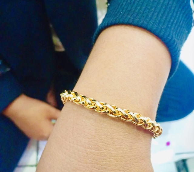 Gelang tangan wanita lapis emas yaxiya xuping gelang tambang