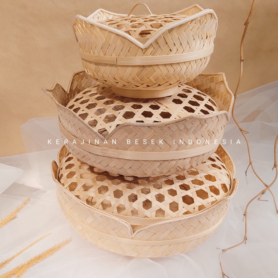 TERATAI BAMBU 17cm // Wadah Hampers// Wadah bambu// Wadah unik// Kerajinan bambu