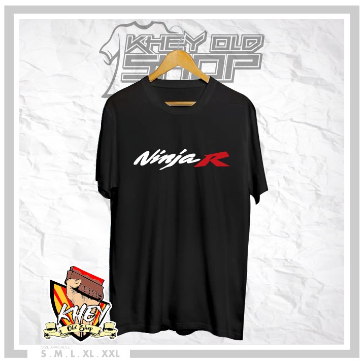 Kaos Baju Kawasaki Ninja R Logo Kaos Distro Otomotif Racing - Khey Old Shop
