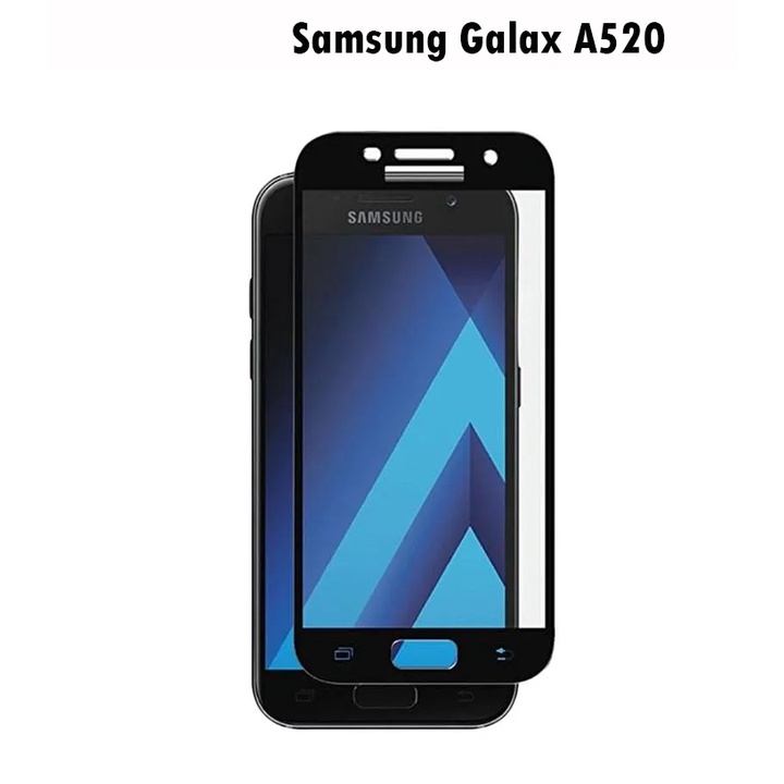 Tempered Glass Samsung Galaxy A5 2017 A520 Full Cover / Full Screen Protector Anti Gores