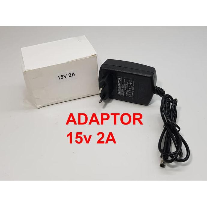 Adaptor 15v 2A / 15 volt 2 Ampere / adaptor 15v 2a