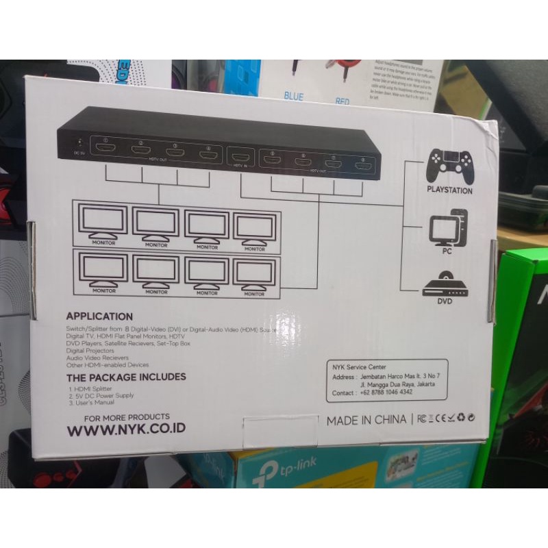 Hdmi spliter 8 port spliter hdmi nyk