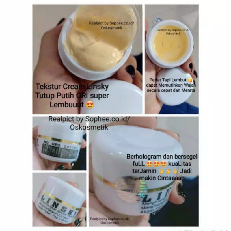 SEPAKET LINSKY PUTIH ISI 5 SERUM LINSKY ORIGINAL 100% BERSEGEL DAN BERHOLOGRAM ORI