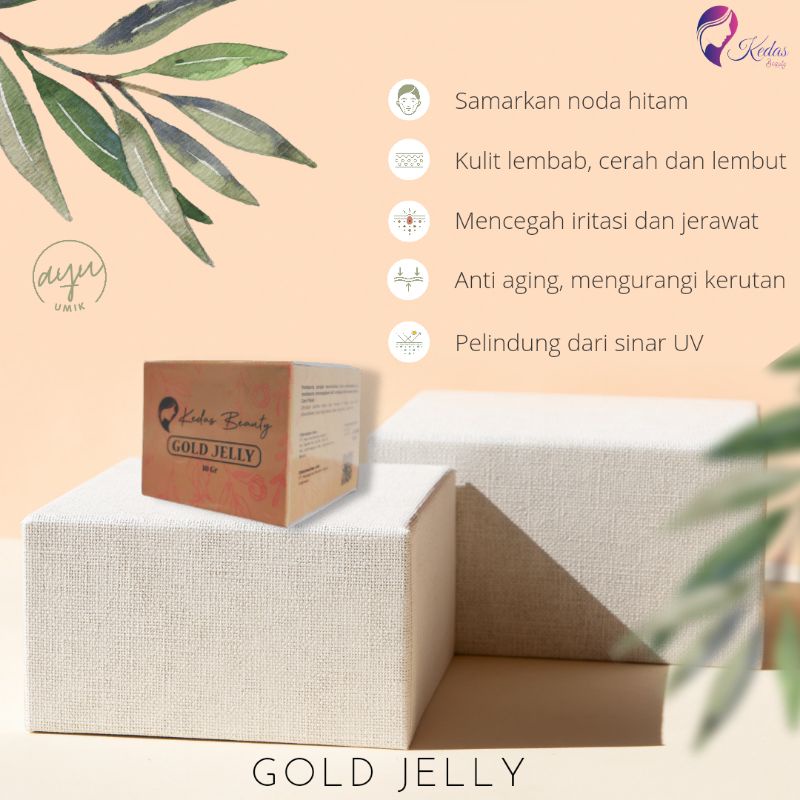 10 Pcs Gold Jelly Pusat Kedas Beauty Free Sabun-2