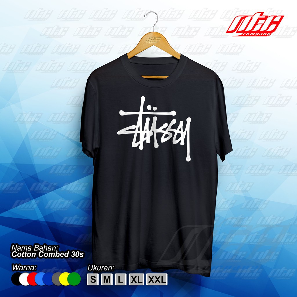 Kaos / T-shirt / Baju Stussy Original Distro Terbaru -mitra