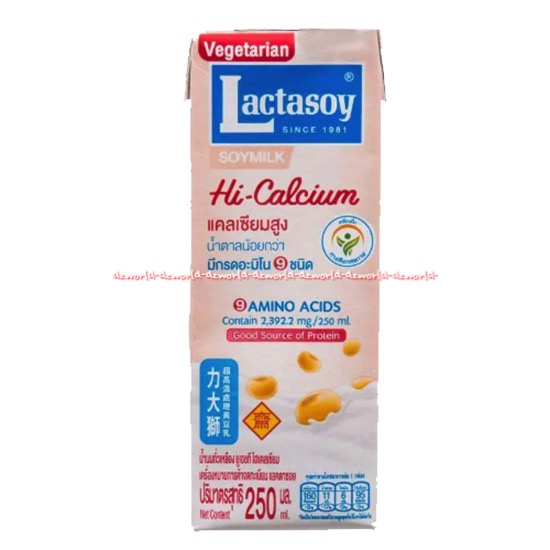 Lactasoy Soy 180ml Milk Black Sesame High Calcium Susu Soya 180 ml Minuman Susu Kedelai UHT Siap Minum lactosoi Lactasoi