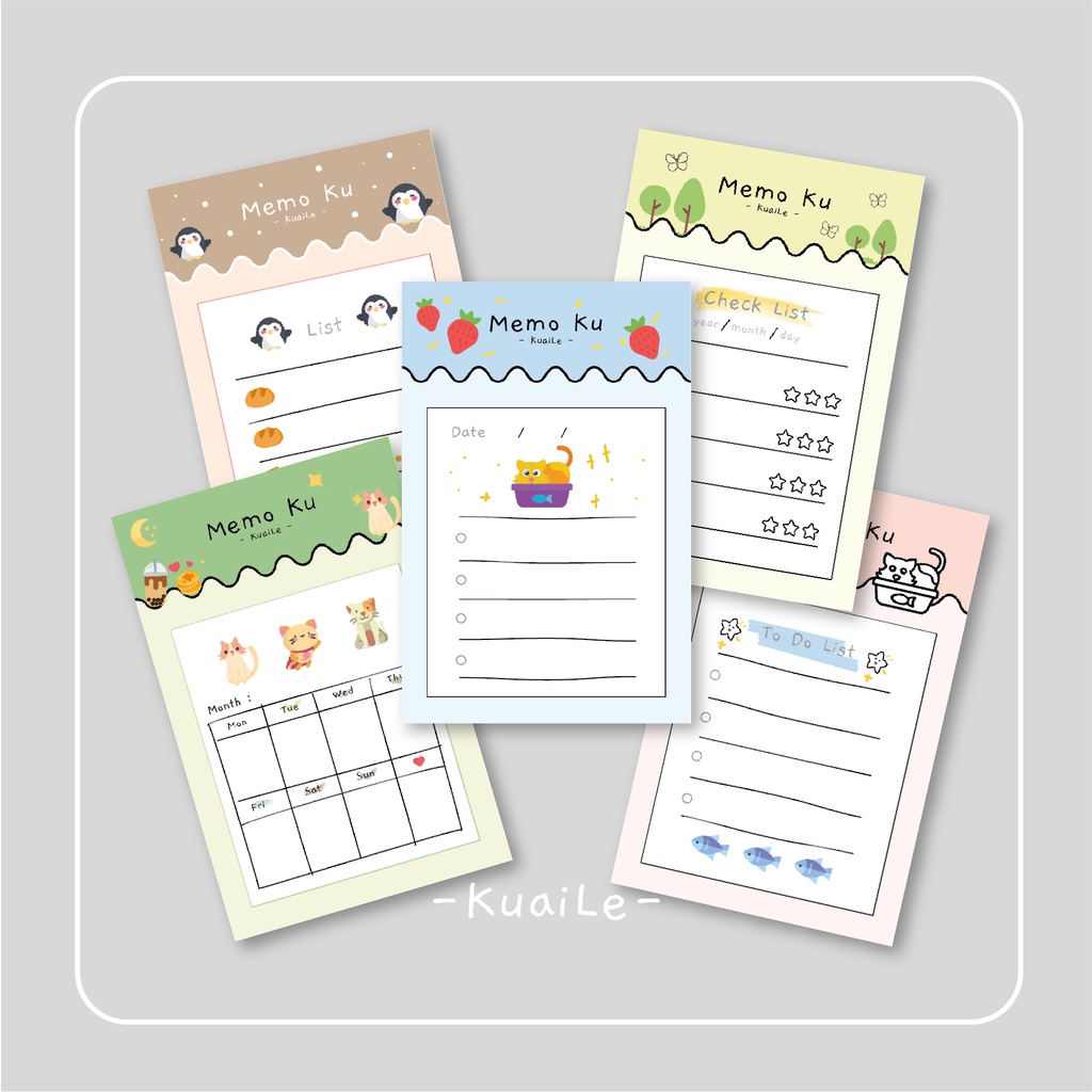 

KuaiLe - Memopad Note pad Memoku isi 30 lembar 001