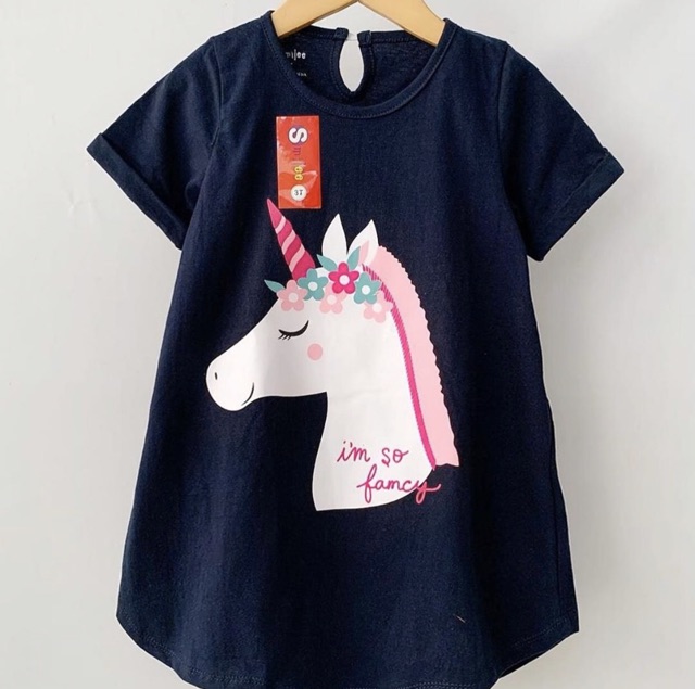 Oval dress smile . Dress anak usia 1-5 tahun bahan kaos dress smilee nablfashion