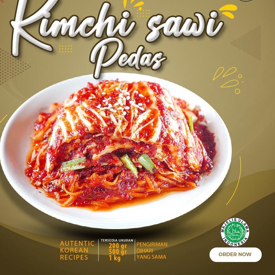 

Berkualitas Kimchi Sawi Rasa Pedes Korea 500 Gr Halal