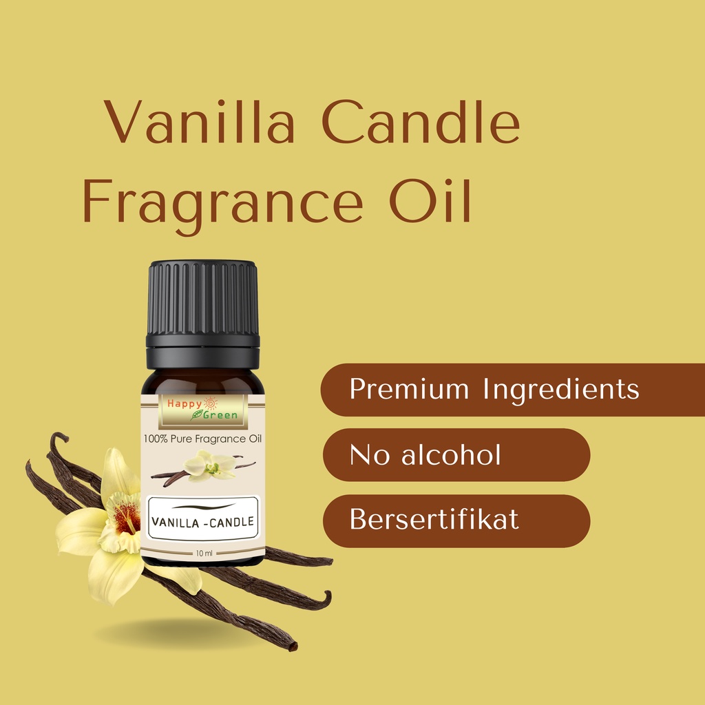 Happy Green Vanilla Milk Candle Fragrance Oil - Vanilla Fragrance untuk Lilin