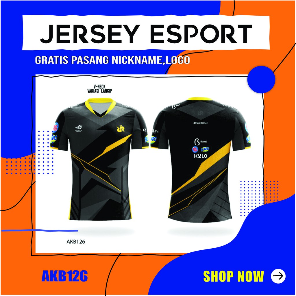 Jual jersey terbaru rrq jersey gaming jersey esport jersey mobile