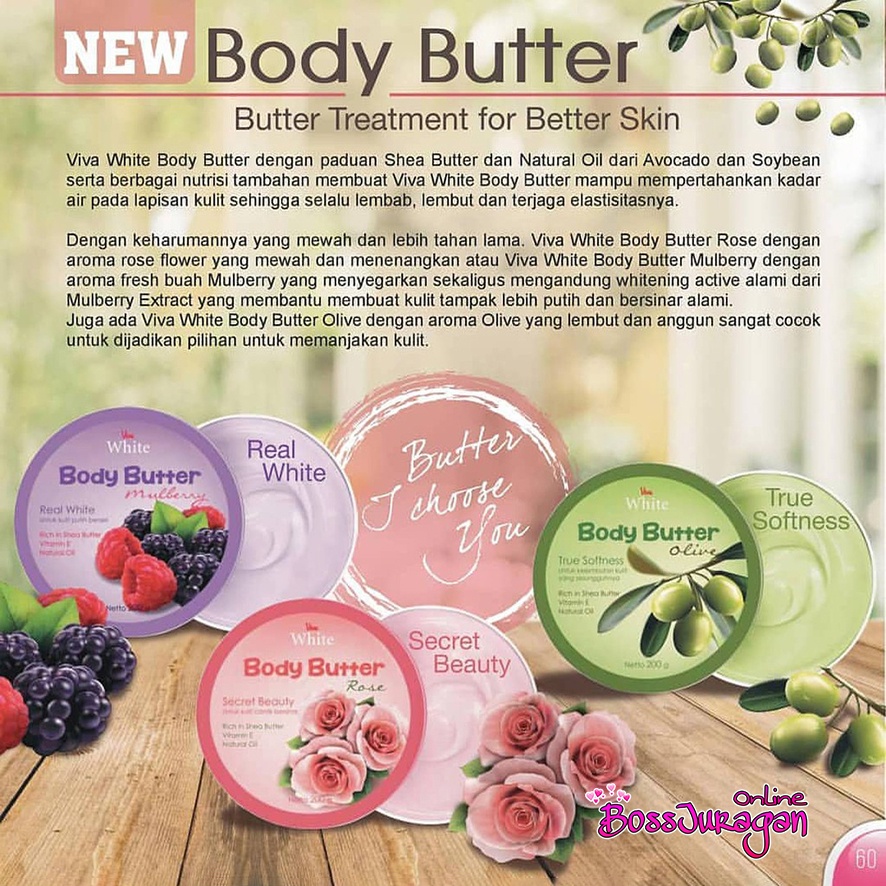 (BOSS) VIVA WHITE BODY BUTTER - VIVA BODY BUTTER 200 gr