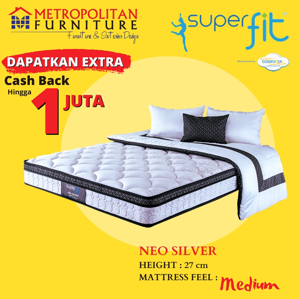 Kasur Springbed Comforta SuperFit Neo Silver Hanya Kasur