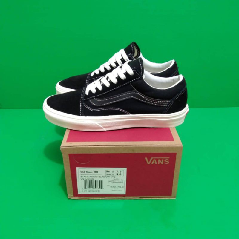 SEPATU VAS ODLSKOOL OG ASPAC BLACK WHITE HITAM PUTIH