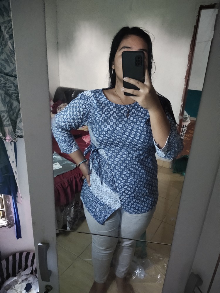 Baju Batik Wanita Modern Monalisa Genes M,l,xl Asli Pekalongan