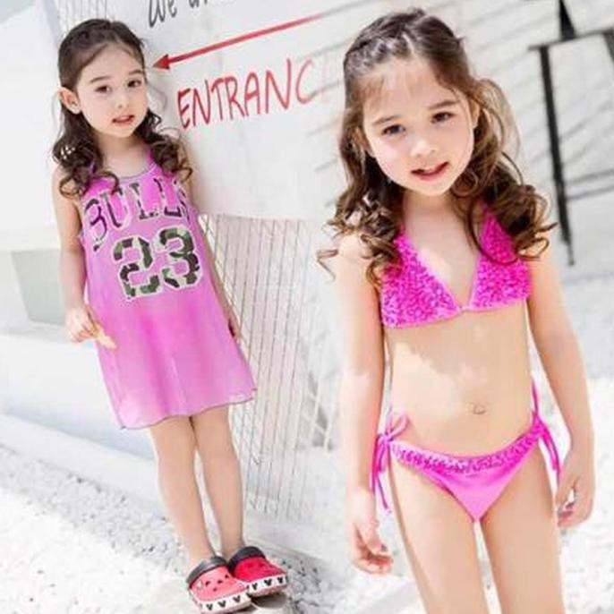 BA SET03 Set Baju  Renang Bikini Anak  Perempuan  untuk 