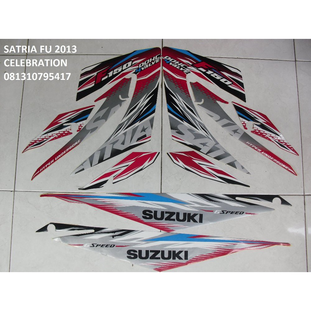 Ready Stok STRIPING MOTOR SUZUKI SATRIA FU 2013 ORI Berkualitas