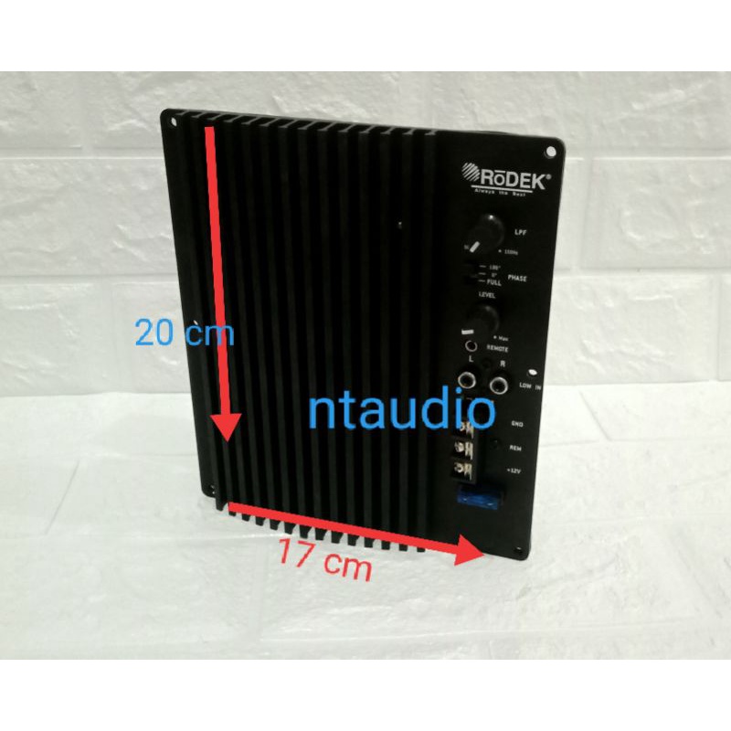 Kit basstube RODEK power monoblock class D + control Bass RODEK