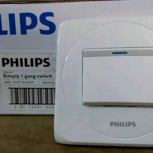 Saklar Philips SIMPLY 1 GANG SWITCH