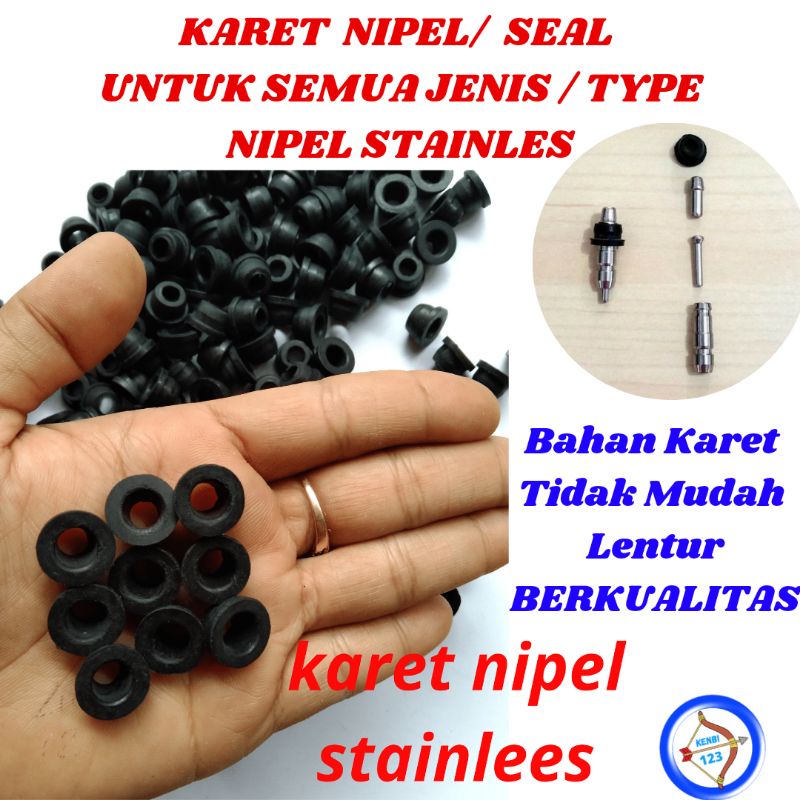 Karet Nipel Niplee Nepel Stainlees Karet Nipel Puyuh Stainlees Nipel Puyuh Ayam B KENBI_123