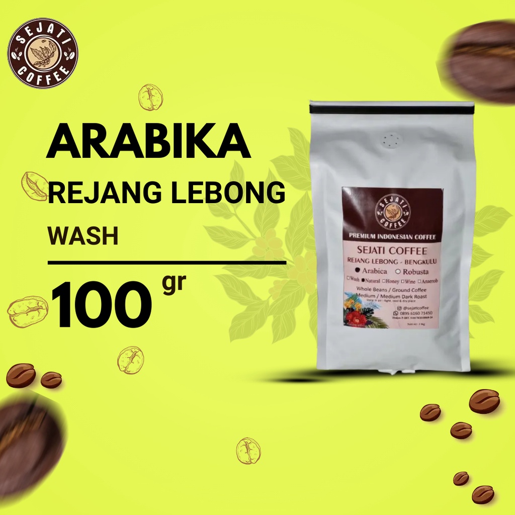 

Kopi Bubuk Arabika Rejang Lebong Wash 100 gram