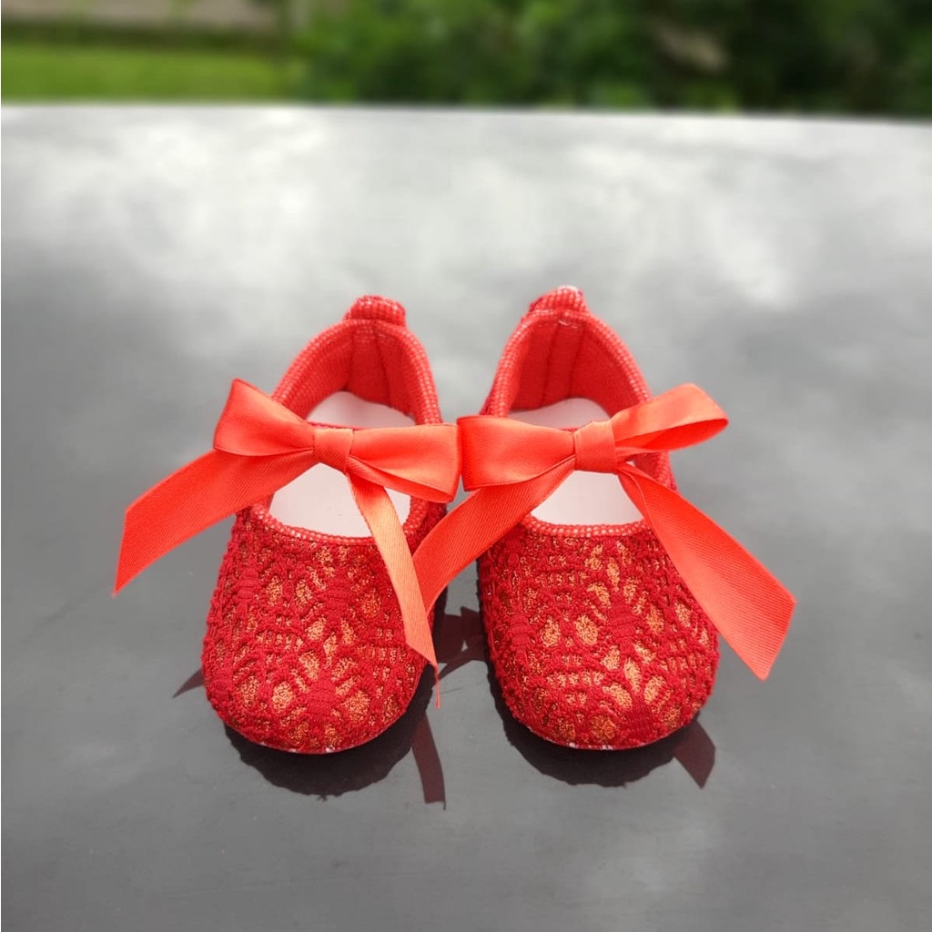 PRP06 Sepatu Bayi Perempuan New Born Prewalker Anak umur 1-12 Bulan - Sepatu Baby Murah Terbaru