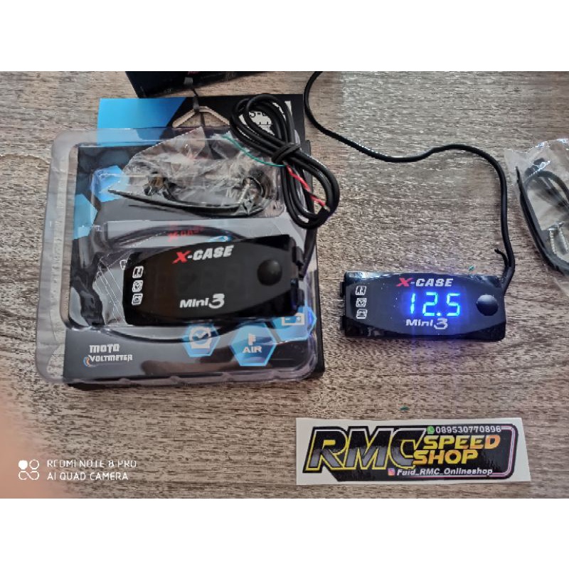 Voltmeter aki jam voltmeter 3 in 1 x-case