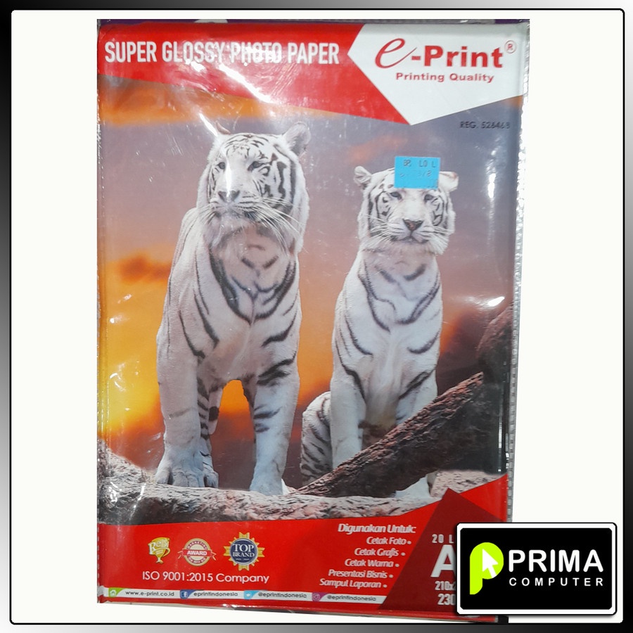 

Glossy Photopaper E-print 230gsm, A4