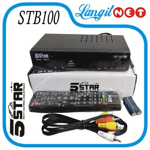 DVB T2 5STAR STB100 TV ANALOG KE TV DIGITAL