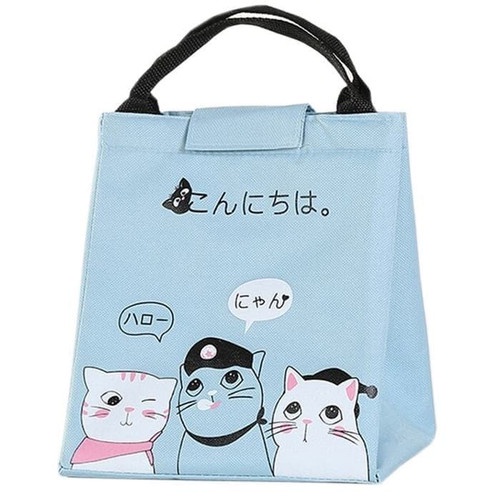 Japanese Cooler Bag Souvenir Lucu Kucing Cat Lover Insulated Karakter Tas Bekal