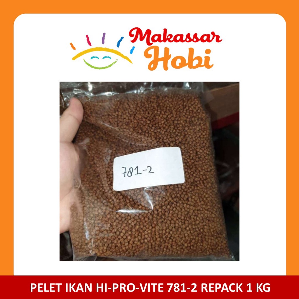 Pelet Ikan HI-PRO-VITE 781-2 Pakan Benih Bibit Lele Gurame Nila 1kg