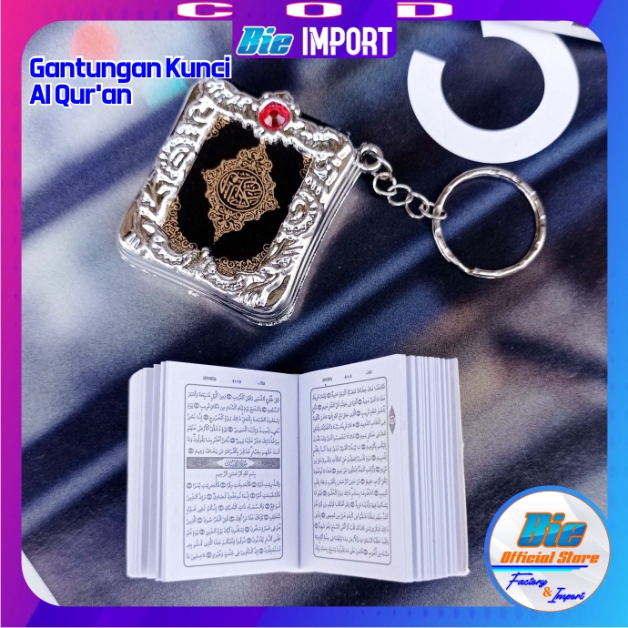 Gantungan Kunci Al Qur'an Mini Import Best Seller