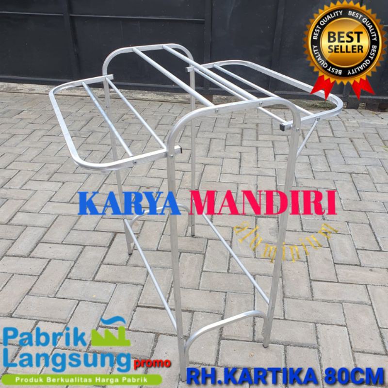 JEMURAN BAJU / PAKAIAN / HANDUK ALUMINIUM WARNA / 170 CM / 7 PALANG WARNA