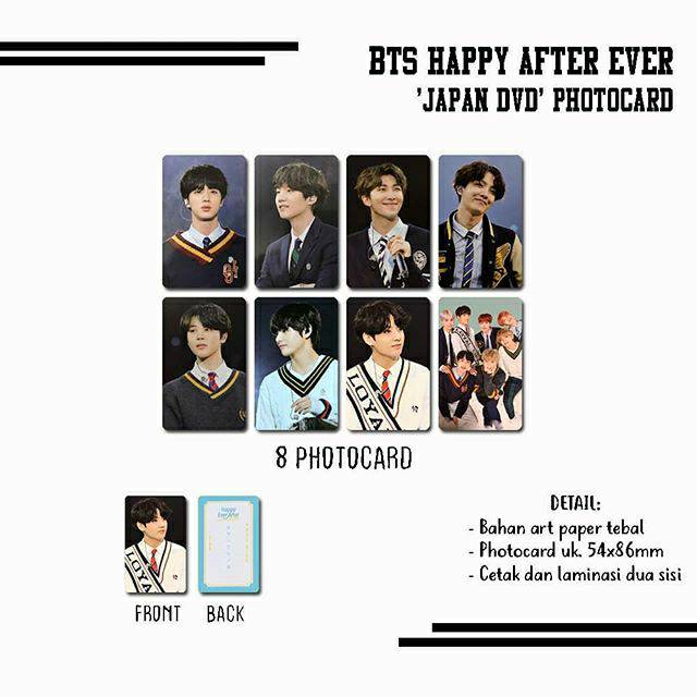 BTS HAPPY AFTER EVER 'JAPAN DVD' PHOTOCARD