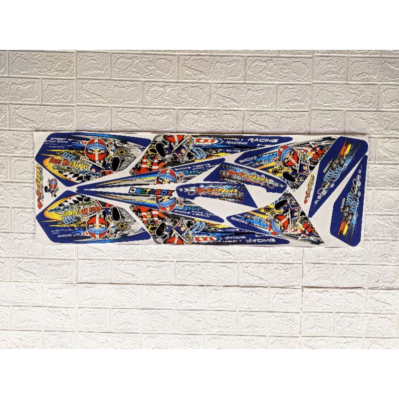 Striping Stiker Variasi Yamaha vixion old lama terlaris animasi kartun