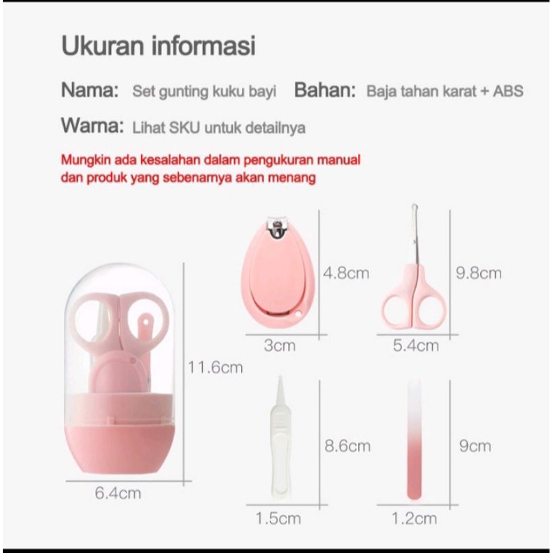 SET GUNTING KUKU BAYI /SET PERAWATAN BAYI