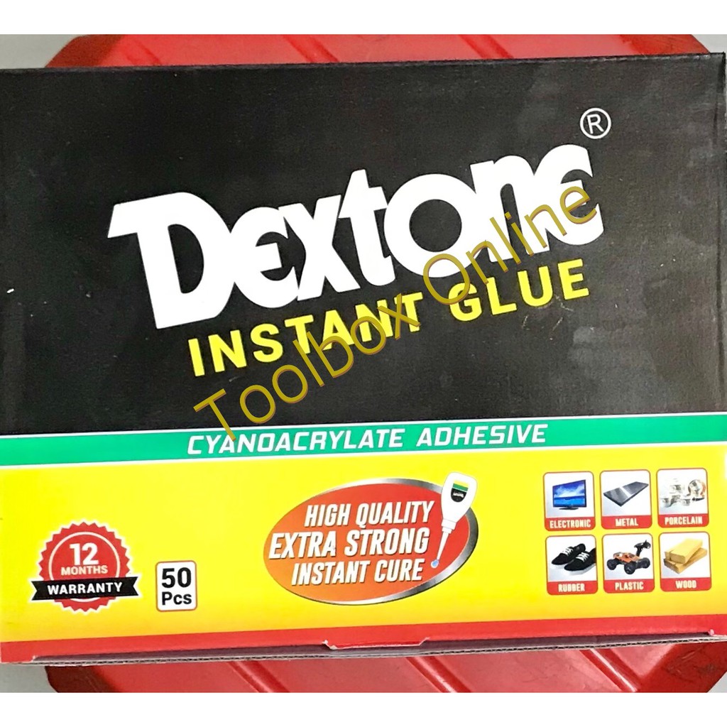 

rtc 1 kotak (50pcs) Lem Korea / Power Glue tetes Dextone G 15 gr Cyandacrylate Adhesive