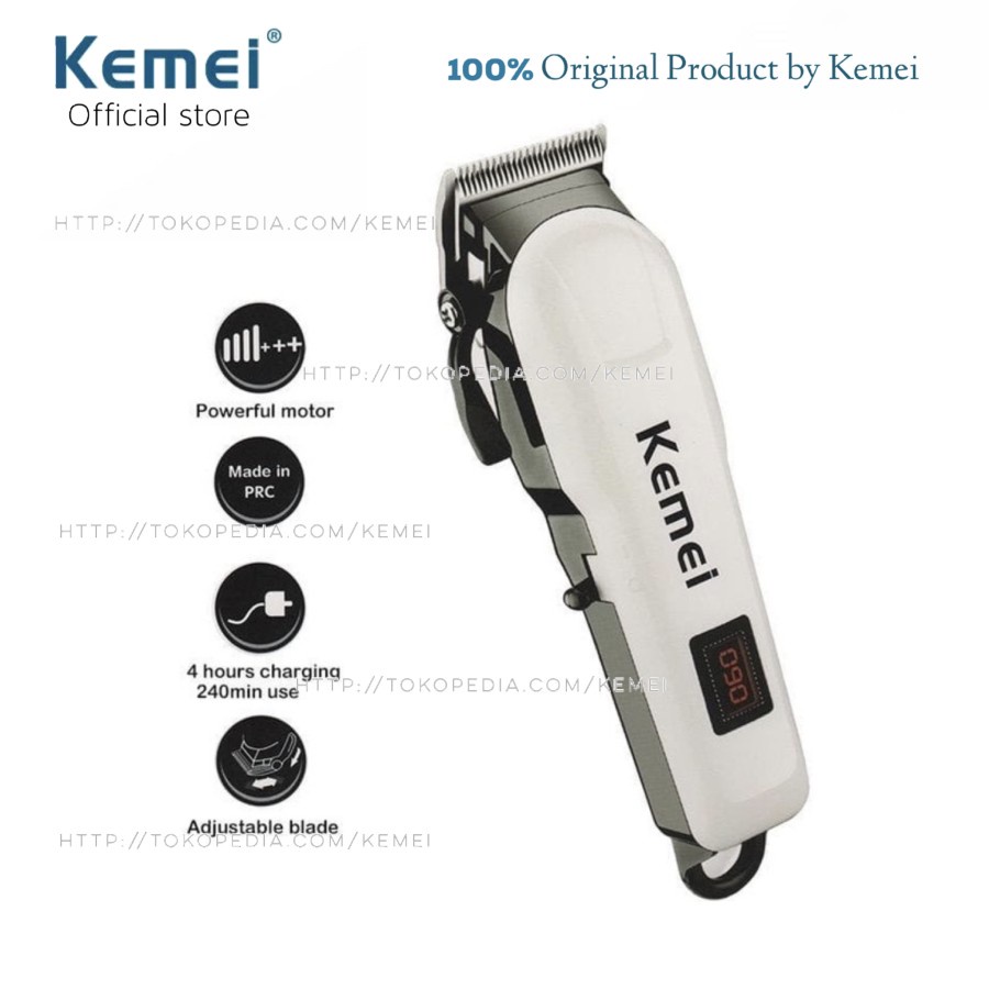 COD Alat Cukur Rambut Kemei KM-809A Cukuran Hair Clipper Rechargeable KM-809A