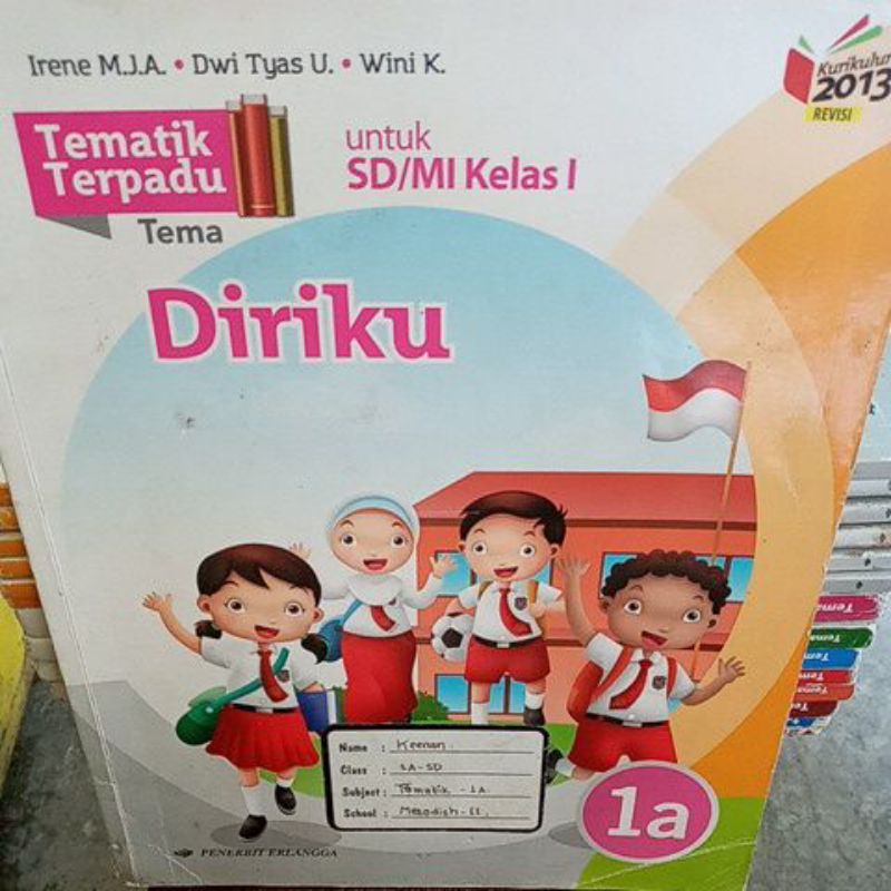 Jual Buku Tematik Terpadu Untuk SD Kelas 1 1A-1i | Shopee Indonesia