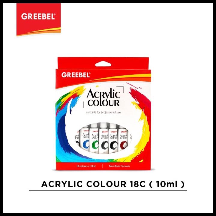 

Greebel Cat Akrilik / Acrylic Colour / Acrylic Paint 10Ml (18Pcs/Box)
